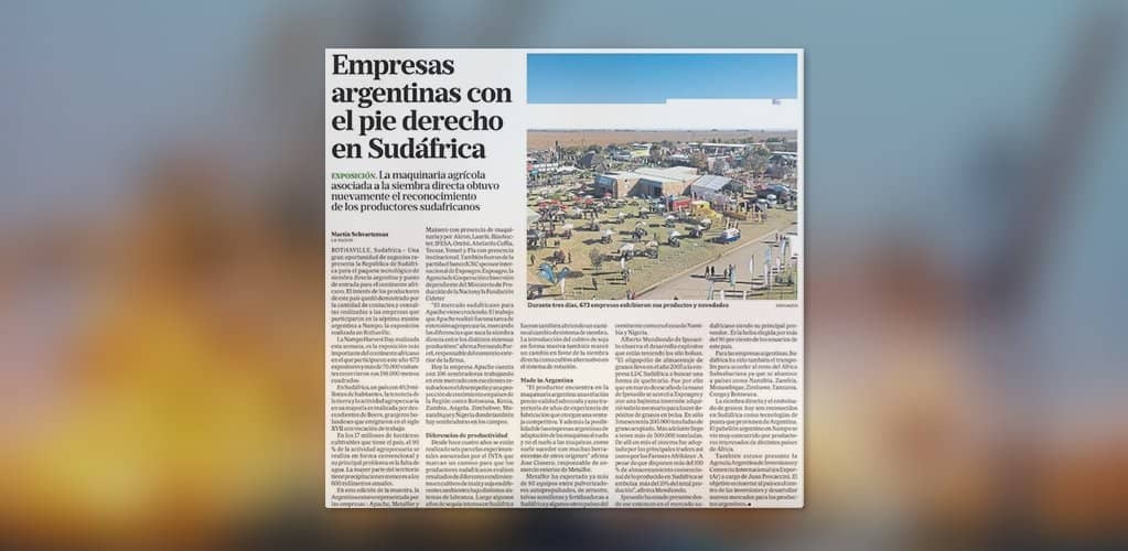 Empresas argentinas con el pie derecho en Sudáfrica